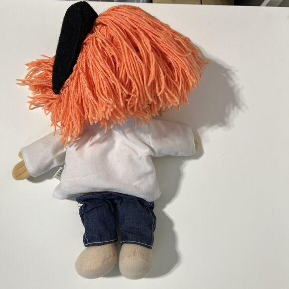 Sunny Toys 16” Orange Yarn Hair Girl White Top Glove Puppet Full Body Vintage - Picture 4 of 11